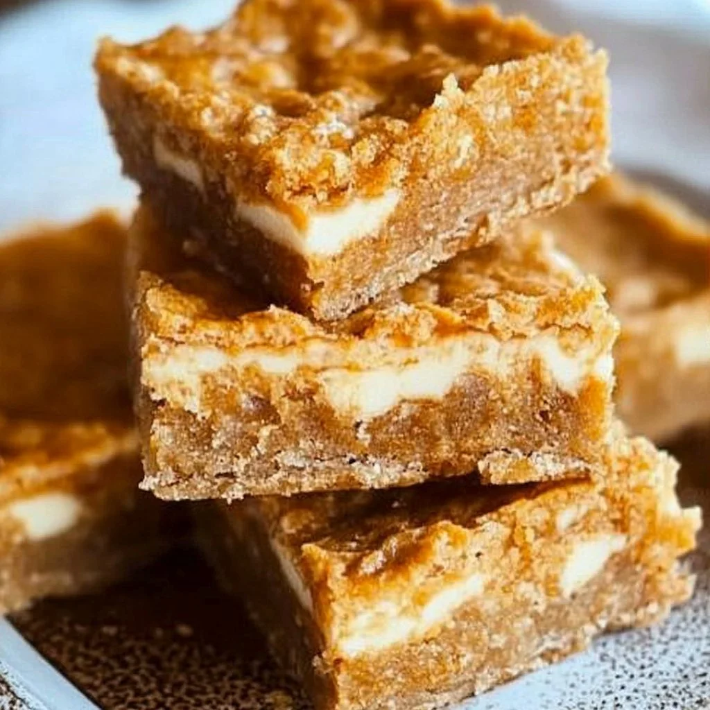 Deliciously moist carrot cake bars topped with cream cheese frosting and walnuts.