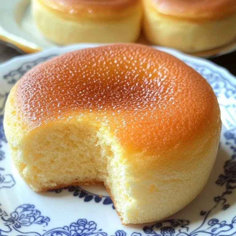 Deliciously fluffy Chinese Egg Cake served on a plate