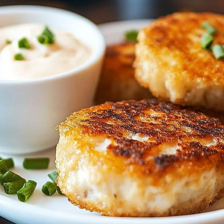 Delicious homemade crab cakes on a plate garnished with herbs