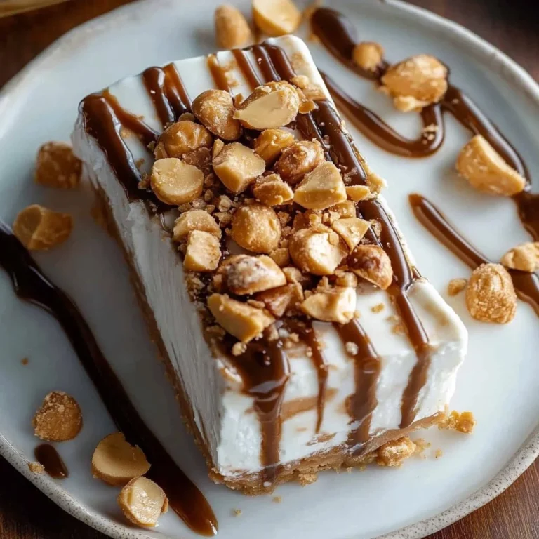 Delicious peanut butter frozen yogurt bars served on a plate.