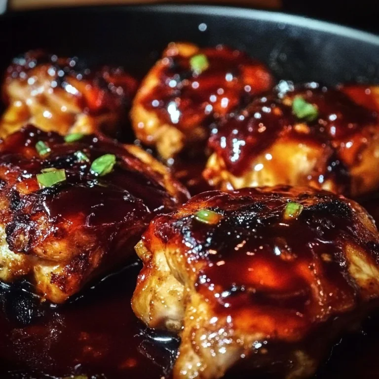 Delicious Sweet Baby Ray's Crockpot Chicken served on a plate with sauce