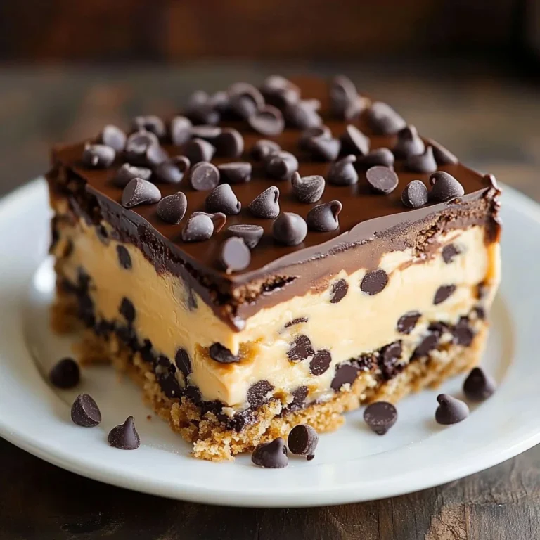 Delicious homemade Buckeye Bars topped with chocolate and peanut butter.