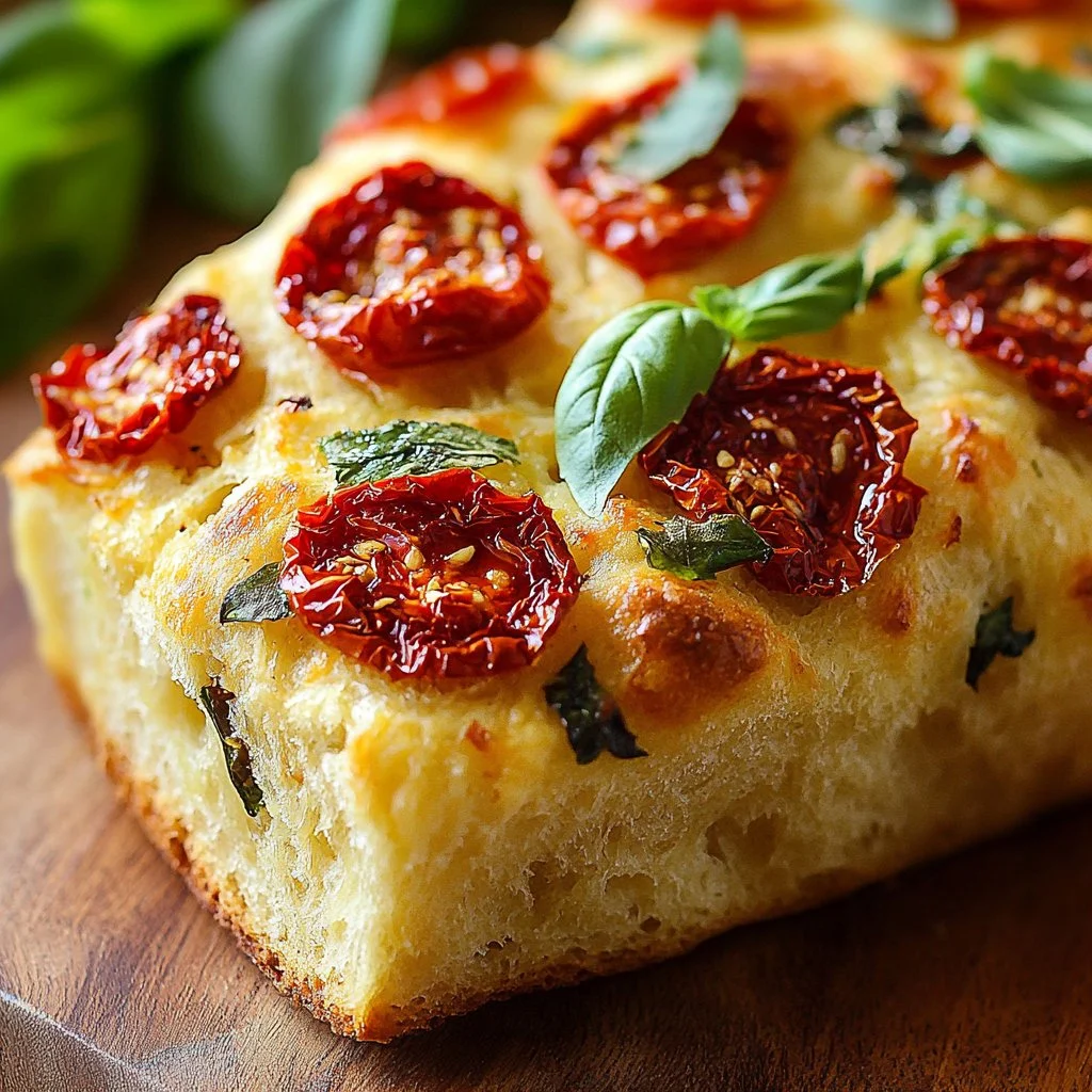 Delicious Caprese Quick Bread with mozzarella, tomatoes, and basil.