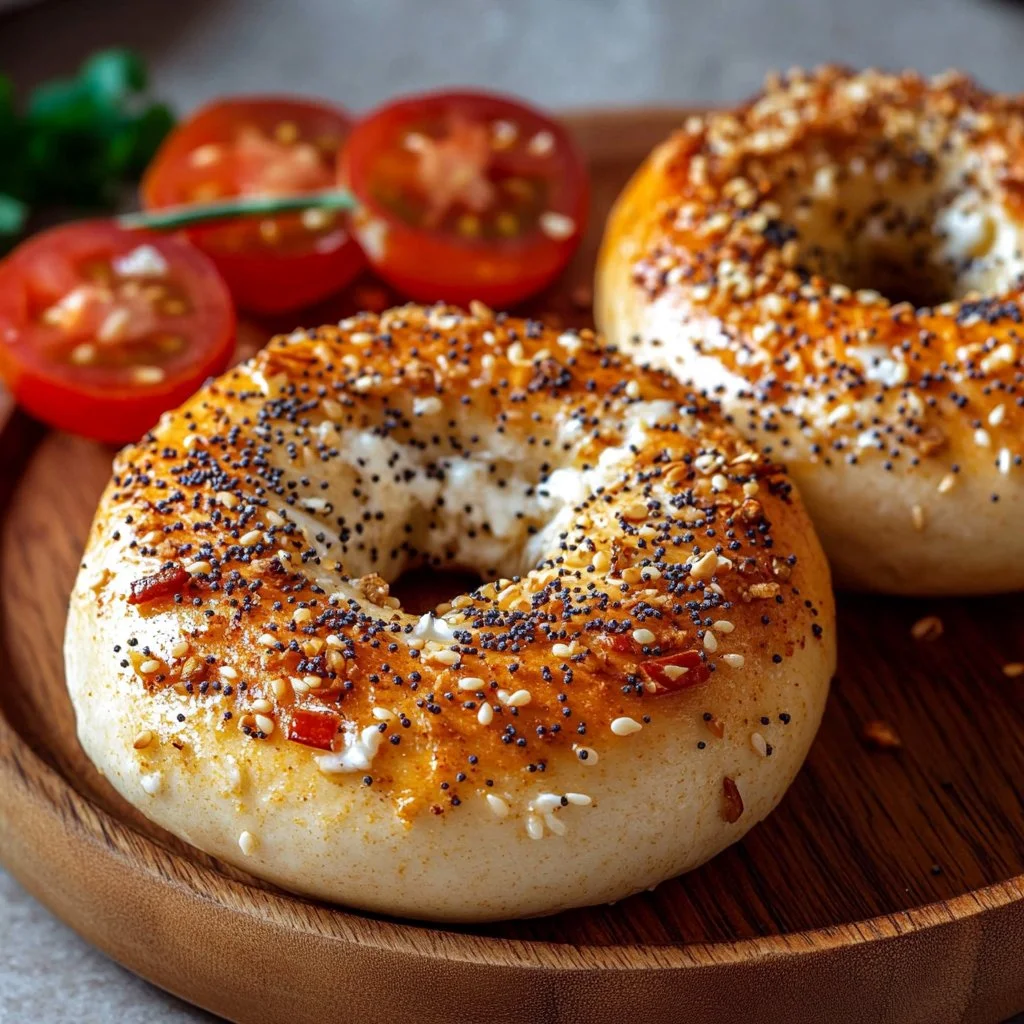 Protein-rich cottage cheese bagels for a healthy breakfast option