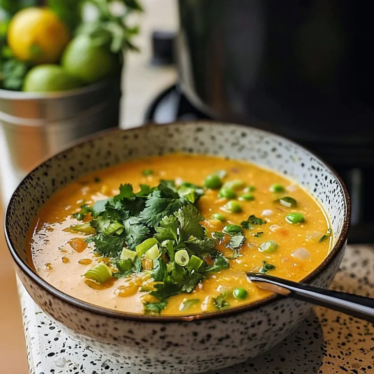 Bowl of Easy Mexican Street Corn Soup garnished with cilantro and lime