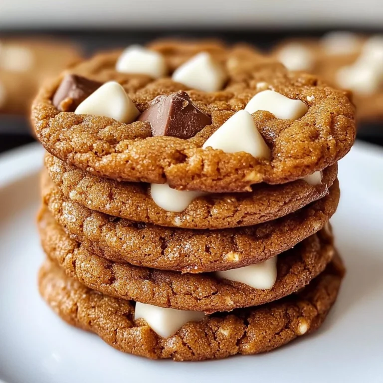 Pumpkin spice cookies with white chocolate chips on a decorative plate