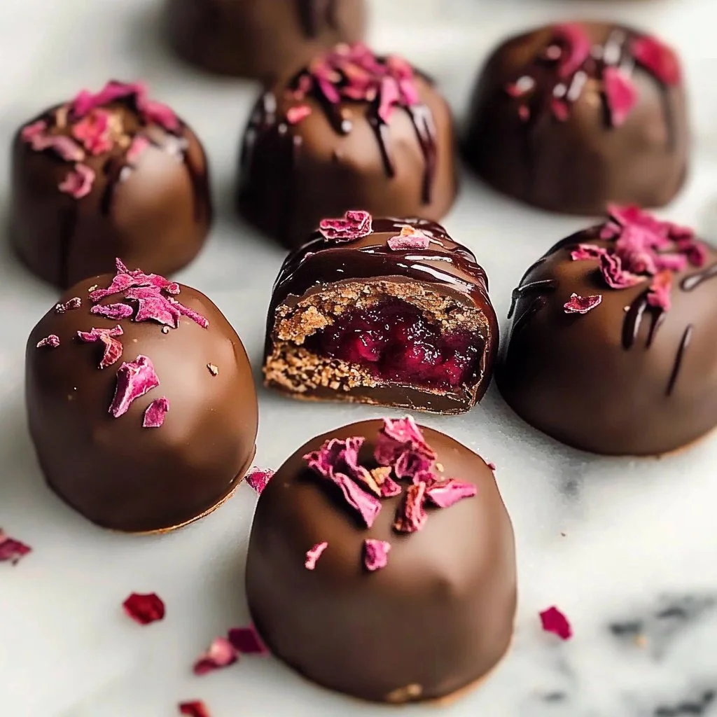 Raspberry Rose Chocolate Truffles - Elegant and Delicious Treats