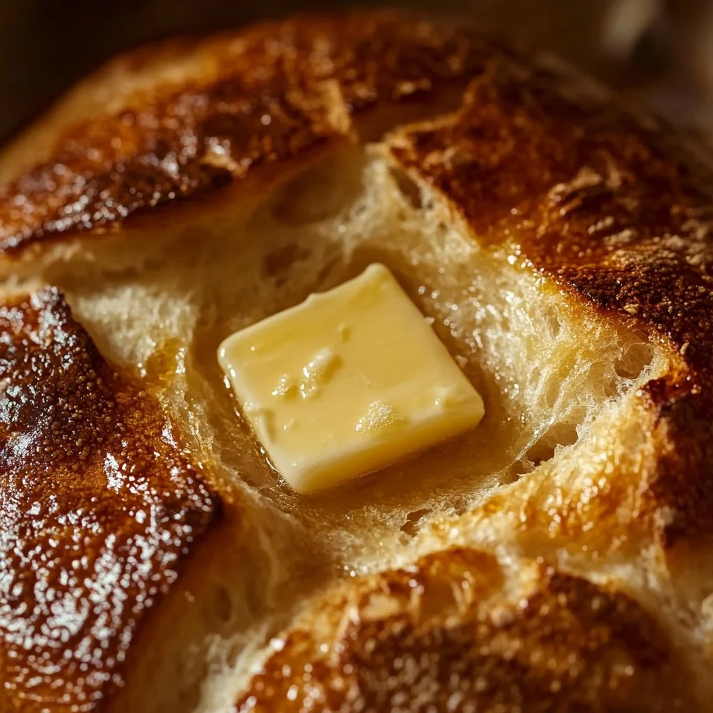 Homemade stovetop bread cooking on the stove, golden and fresh.