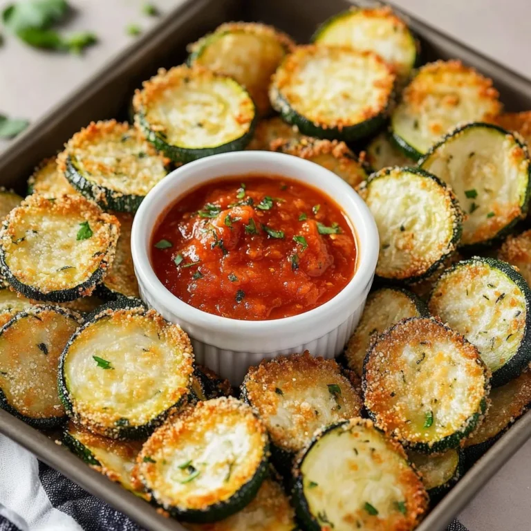 Crispy air fryer zucchini chips served in a bowl