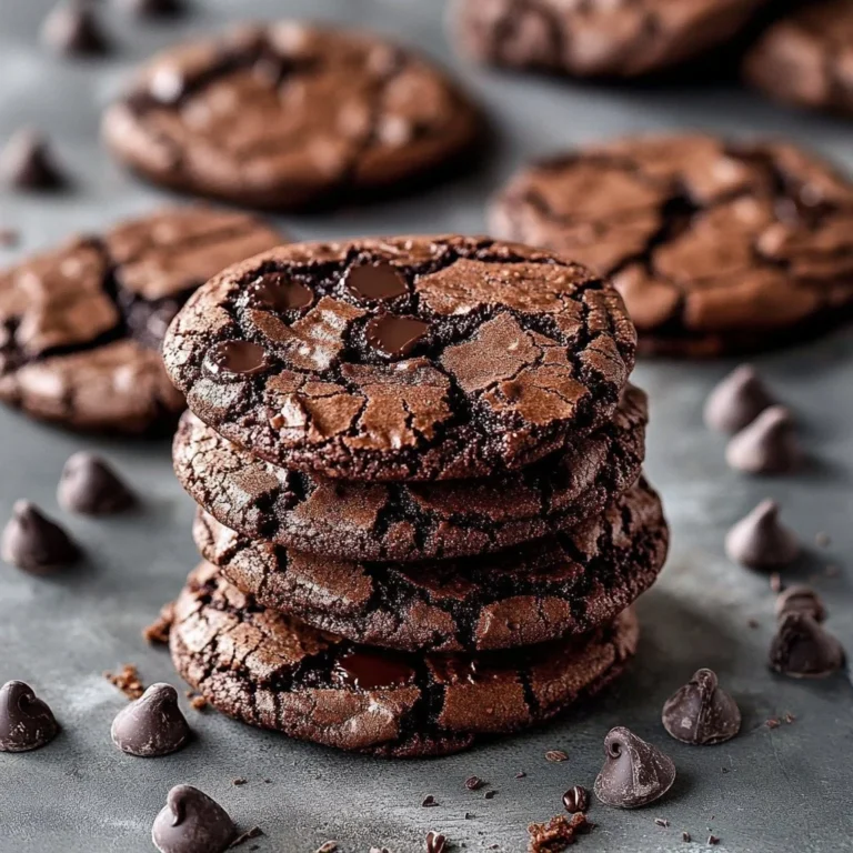Fudgy chocolate brownie cookies on a cooling rack, ready to eat