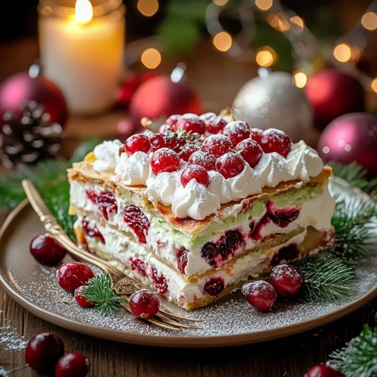 Delicious Christmas Lasagna layered with cheese and festive ingredients.