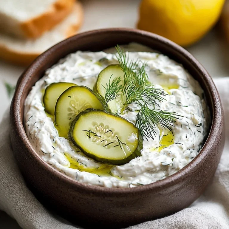 Creamy dill pickle dip served with crackers and vegetables