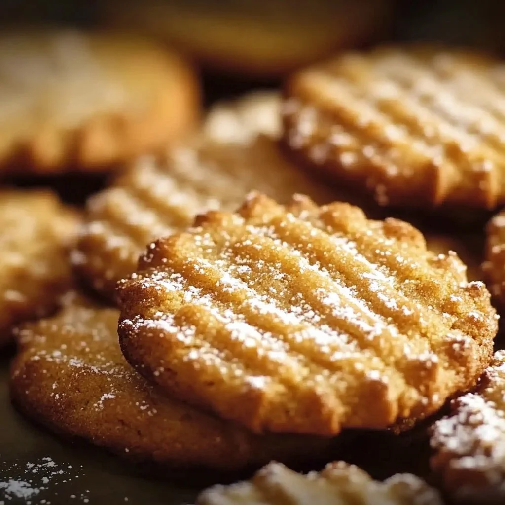 Close-up of French salted butter cookies on a plate.
