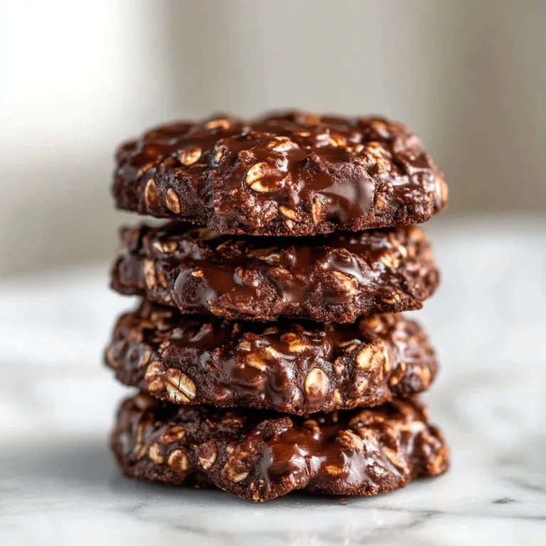 Delicious no bake chocolate peanut butter cookies on a plate