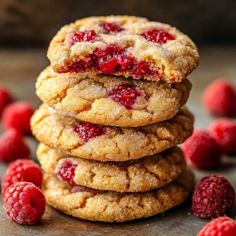 Homemade raspberry crumble cookies inspired by Costco recipe