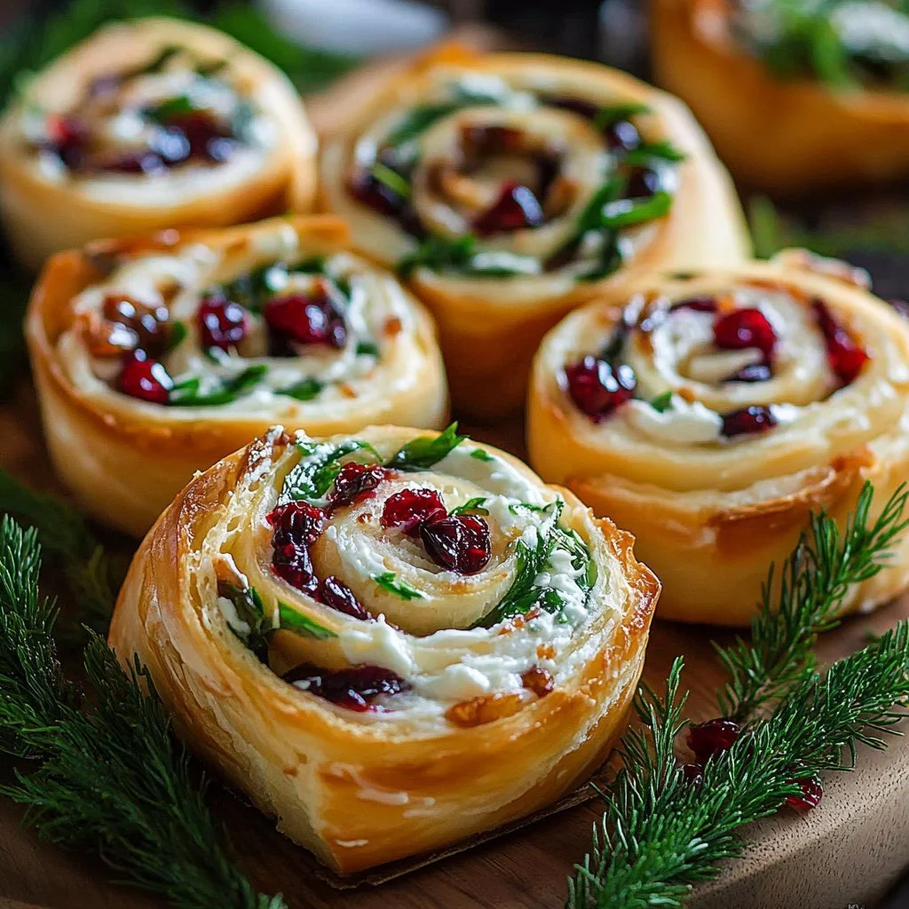 Delicious Turkey Cranberry Pinwheels appetizer for holiday gatherings