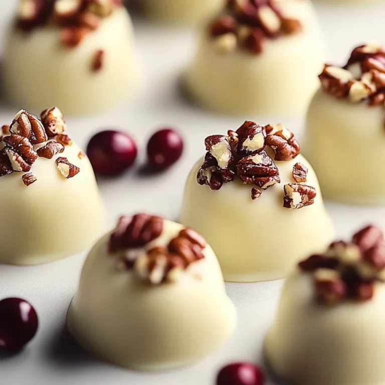 White chocolate cranberry pecan clusters dessert treat